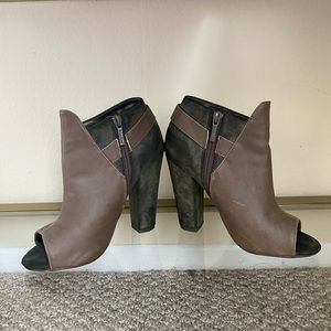 Michael Antonio Green Suede Booties